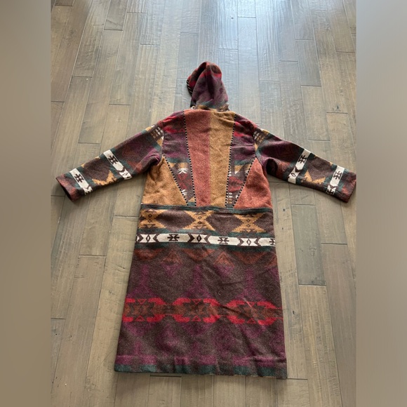 VINTAGE BLANKET COAT CB CANVASBACKS L XL WESTERN WOOL WOVEN - Picture 14 of 16